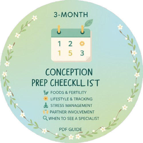 3-Month Conception Prep Checklist